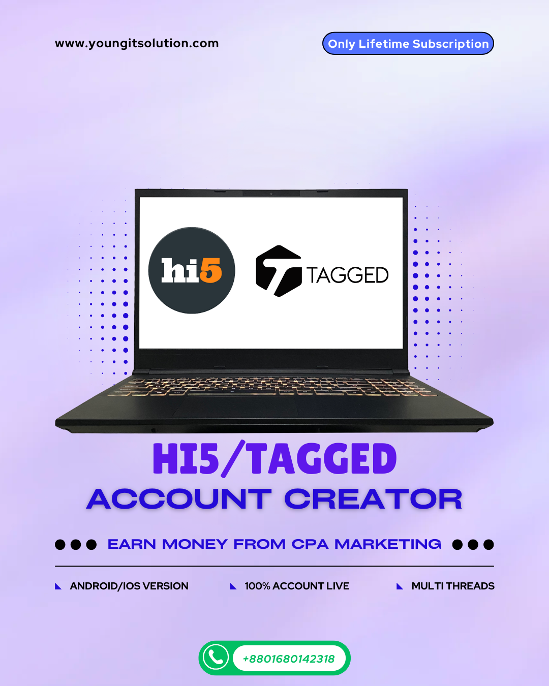 HI5 Tagged Account Creator (Lifetime License)